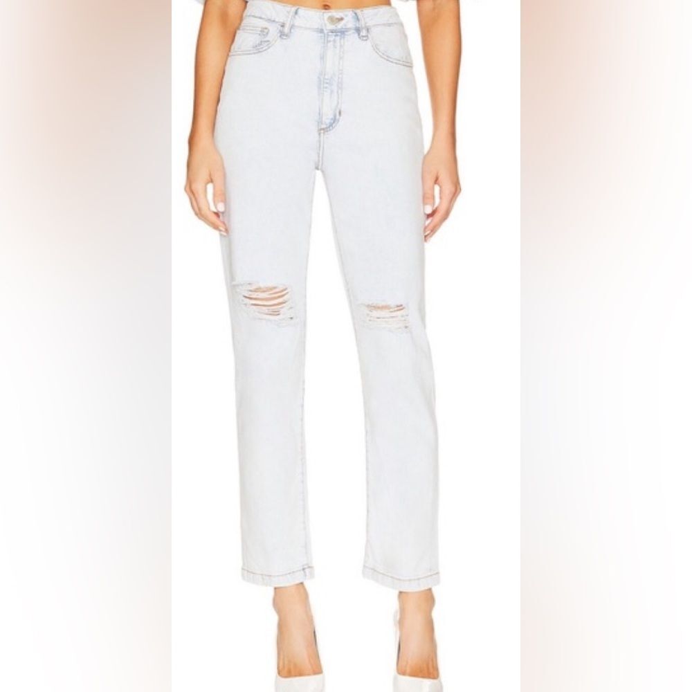 We Wore What For Revolve High Rise Curvy Crop Jean in Super Light Size 29 NWT